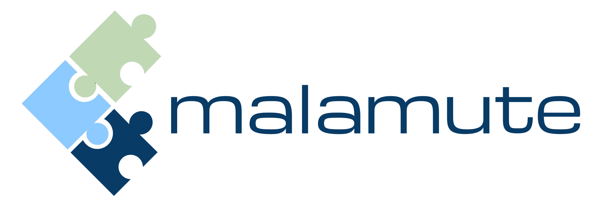 Logotip de Malamute, empresa de programari per simplificar processos empresarials.